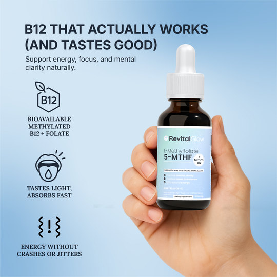 RevitalGlow Methyl-B12 Drops | Energy & Mental Clarity